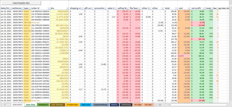 Amazon Seller Spreadsheet — db-excel.com