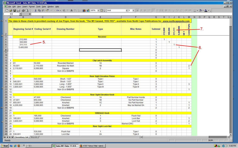 Ammunition Inventory Spreadsheet within Manual — Spreadsheet For ...