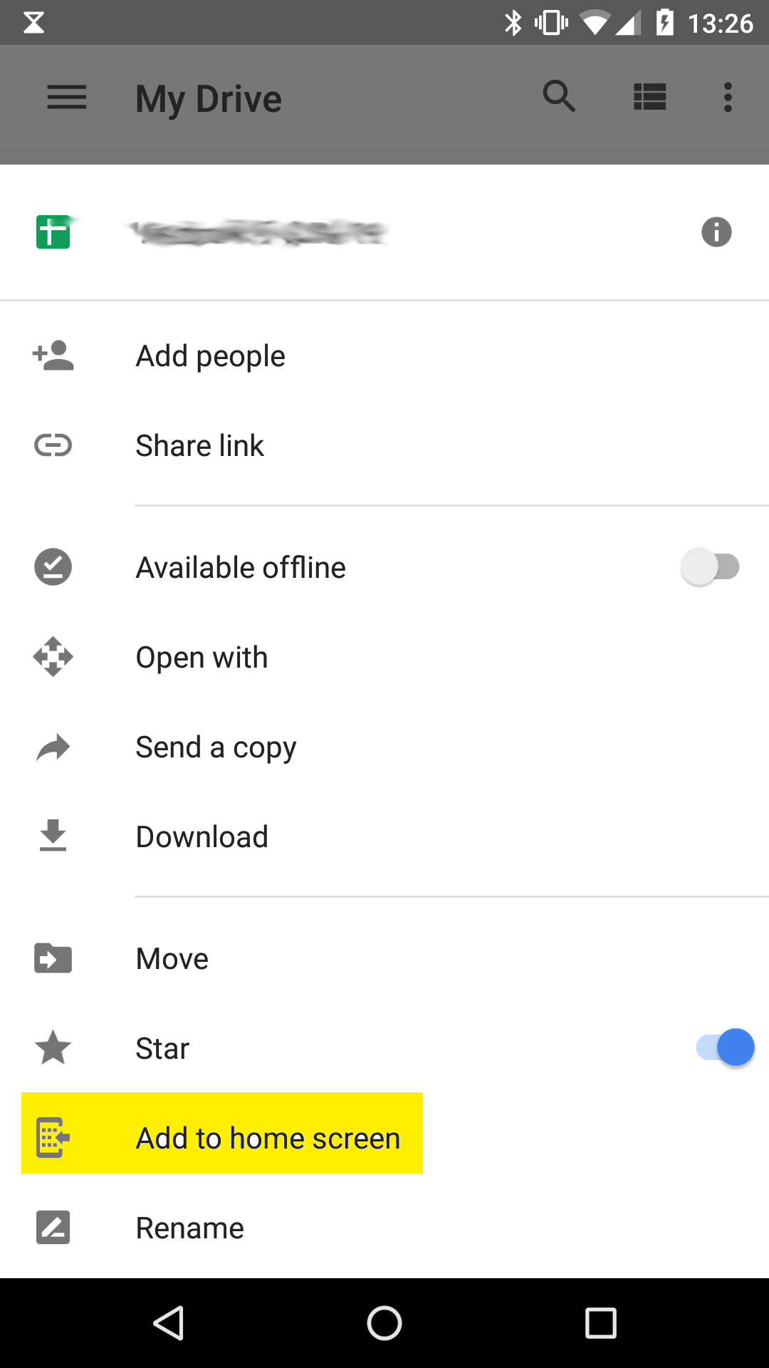 Android Spreadsheet Widget Intended For How Can I Add A Shortcut To A Particular Google Drive Document To My