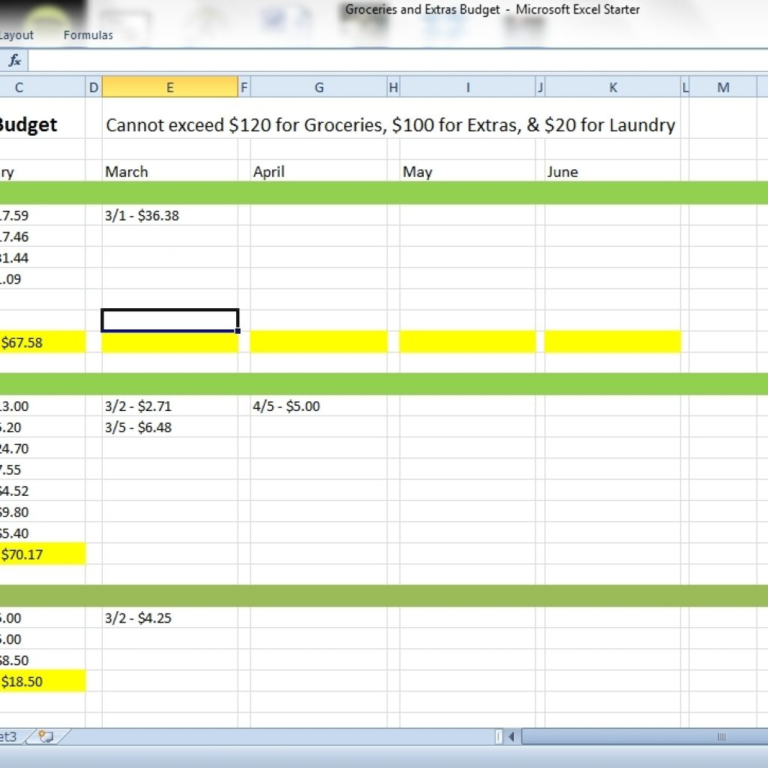 Apartment Expenses Spreadsheet —