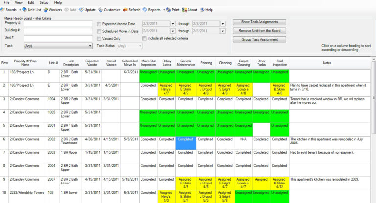 Apartment Make Ready Spreadsheet — db-excel.com