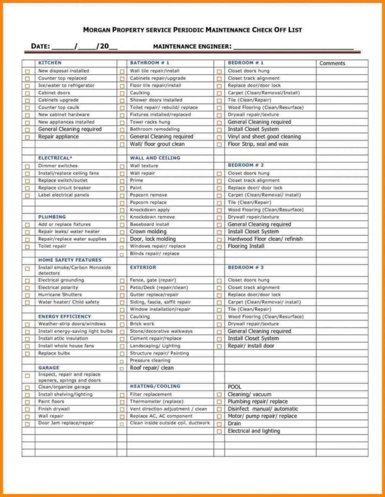 Apartment Make Ready Spreadsheet — db-excel.com