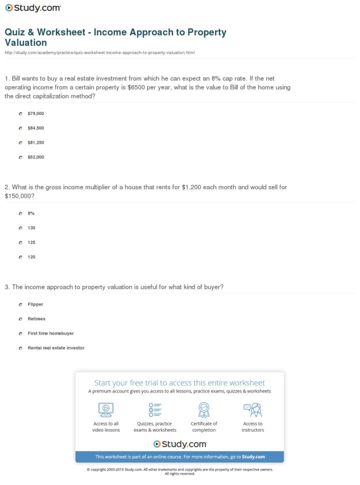 Apartment Valuation Spreadsheet Intended For Quiz Worksheet Income Approach To Property Valuation Study Apartment Valuation Spreadsheet Intended For Quiz Worksheet Income Approach To Property Valuation Study