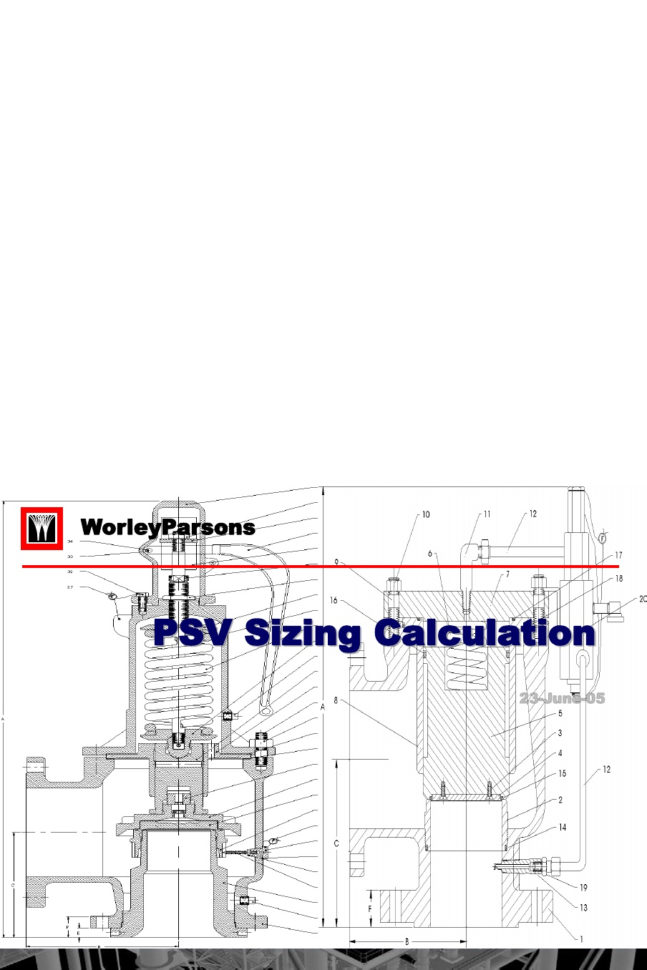Api 520 Psv Sizing Spreadsheet In 124479095 Psv Calculation Ppt  [Pdf Document]