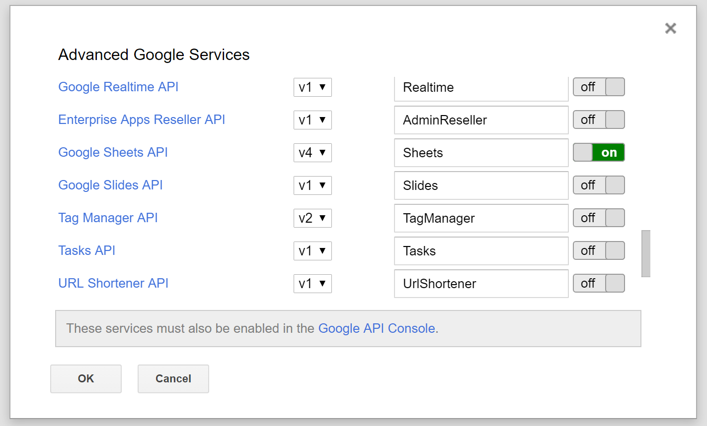 Google sheets api php. Добавить карту API. Google Sheets API.