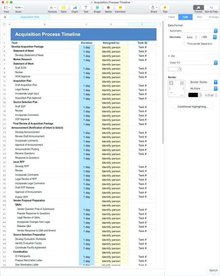 Apple Spreadsheet For Mac Intended For Numbers Project Management Template Mac Numbers Templates Small