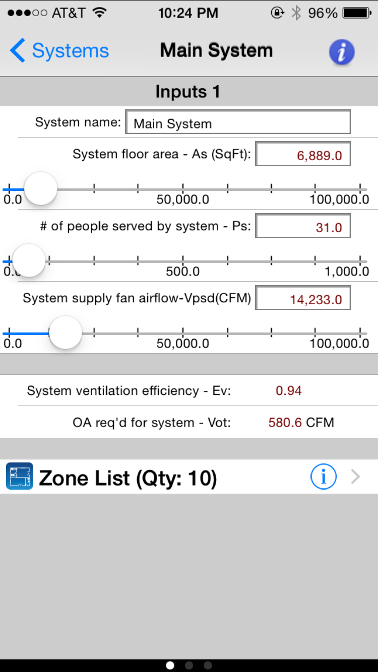 Ashrae 62.1 2013 Ventilation Calculator Spreadsheet In Carmel Software Corporation  Ashrae Hvac 62.1 Ios App
