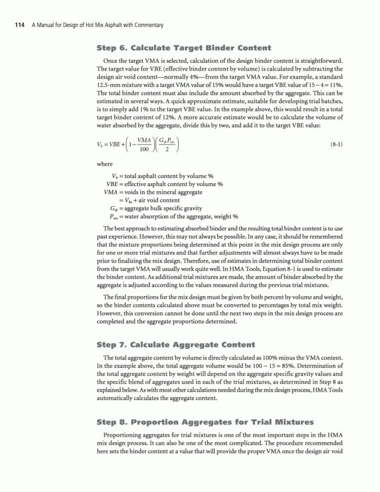 Asphalt Mix Design Spreadsheet Pertaining To Chapter 8  Design Of Densegraded Hma Mixtures  A Manual For Asphalt Mix Design Spreadsheet Pertaining To Chapter 8  Design Of Densegraded Hma Mixtures  A Manual For