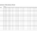 Attendance Spreadsheet Regarding 10+ Printable Attendance Sheet Examples  Pdf, Word