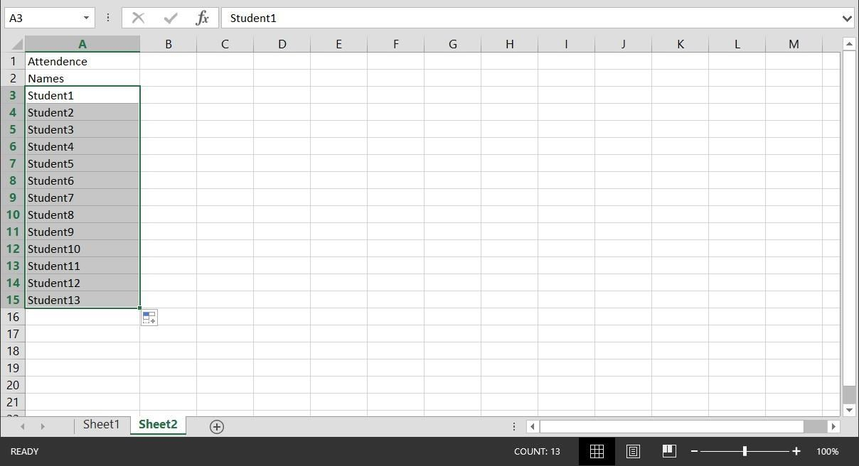 Attendance Spreadsheet Within How To Create A Basic Attendance Sheet In Excel « Microsoft Office