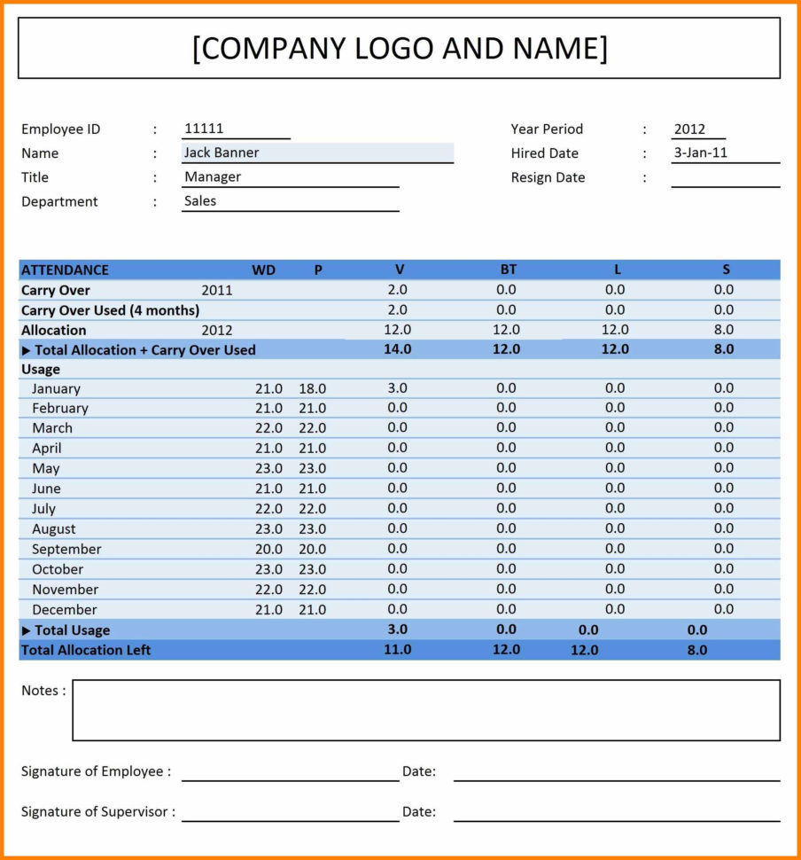 Attendance Tracking Spreadsheet Template Regarding 5+ Employee Attendance Tracking Spreadsheet  Credit Spreadsheet