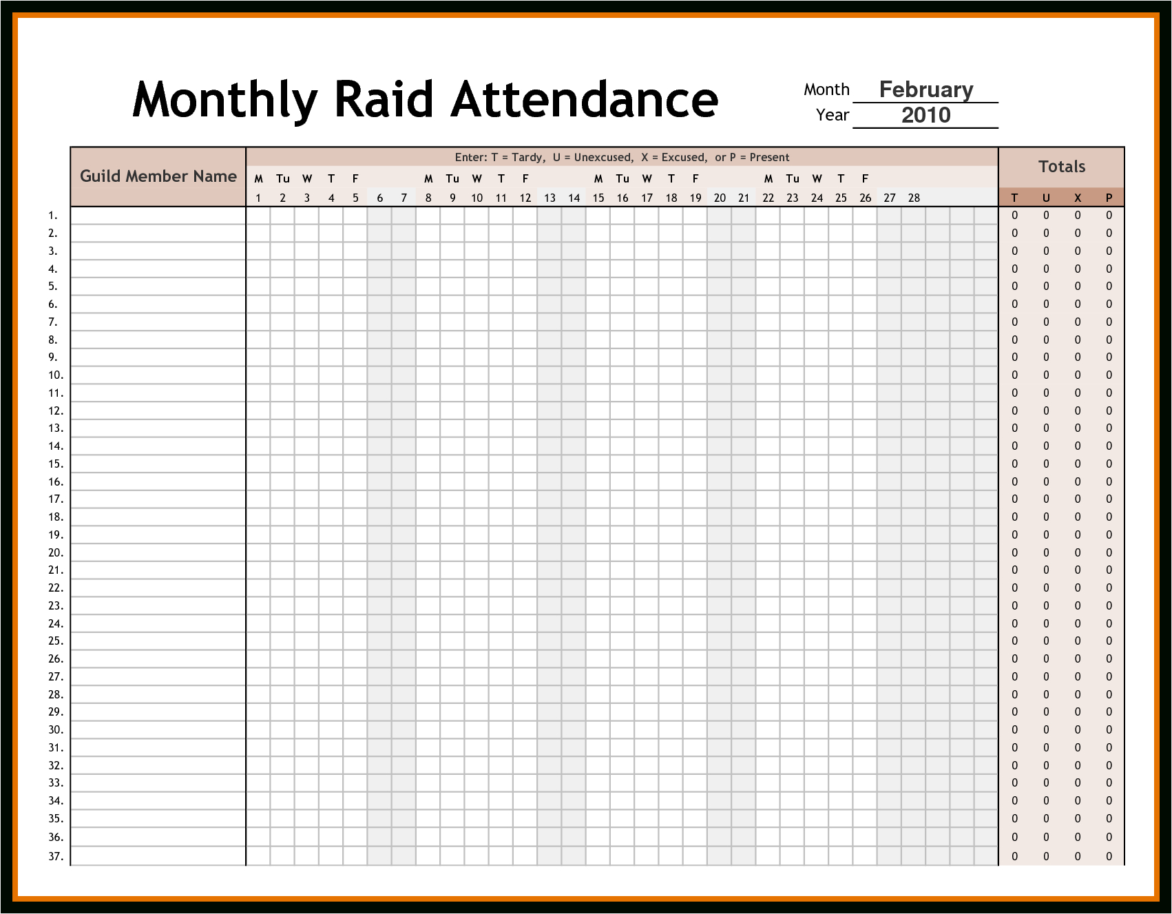 Attendance Tracking Spreadsheet with regard to Employee Time Tracking Spreadsheet And Attendance Tracking Archives