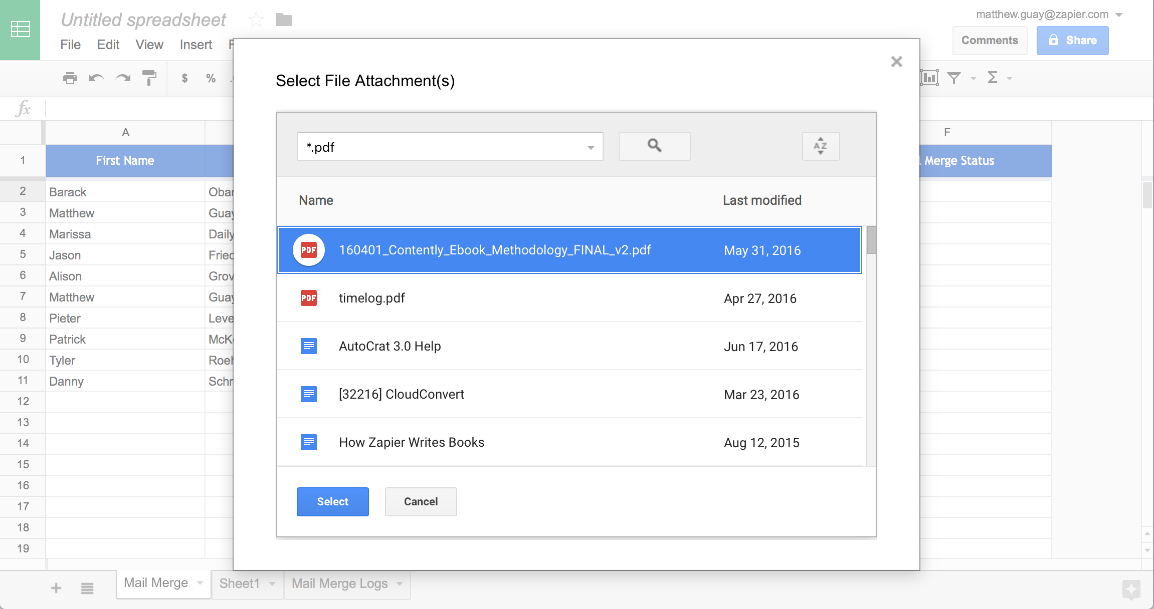 Automated Email Google Spreadsheet Pertaining To 50 Google Sheets Addons To Supercharge Your Spreadsheets  The