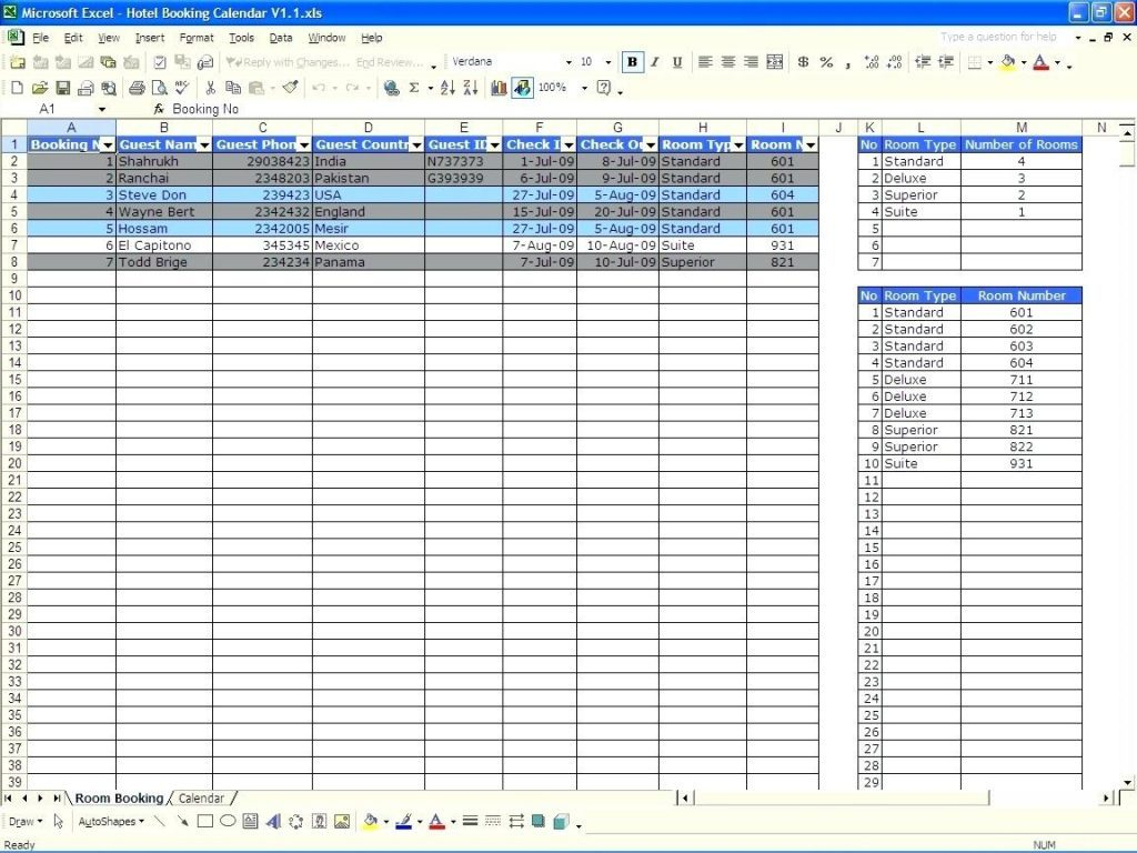 Availability Calculator Spreadsheet With Regard To Availability Calculator Spreadsheet Excel Template For Project
