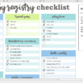 Baby Excel Spreadsheet with Baby Registry Checklist  Excel Template  Savvy Spreadsheets