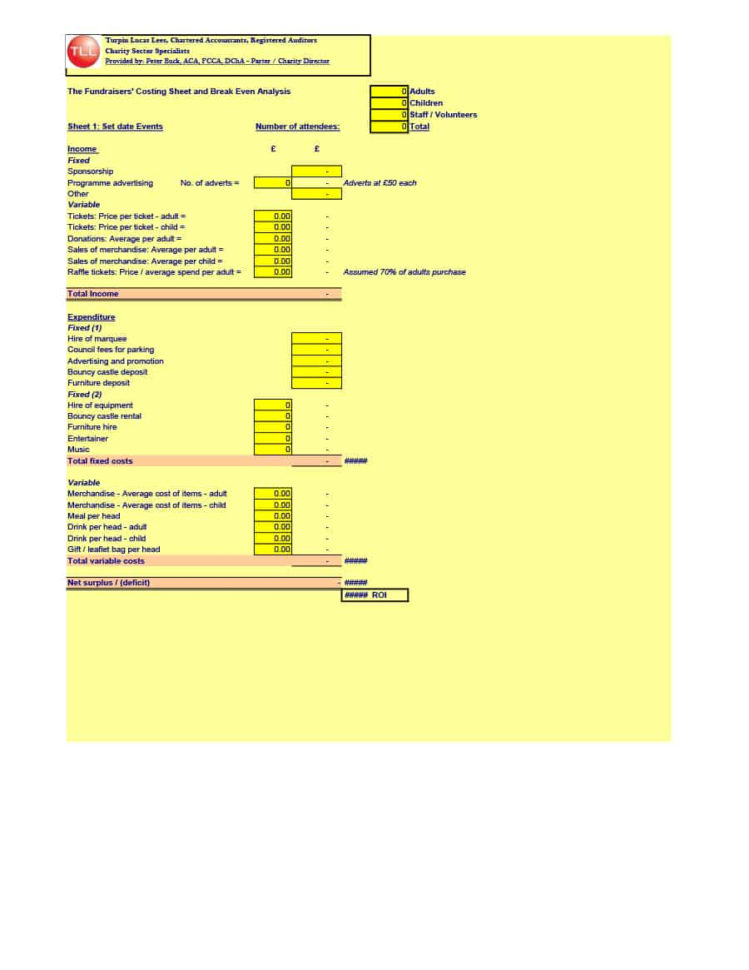 Bank Deposit Analysis Spreadsheet Pertaining To 41 Free Break Even Analysis Templates  Excel Spreadsheets