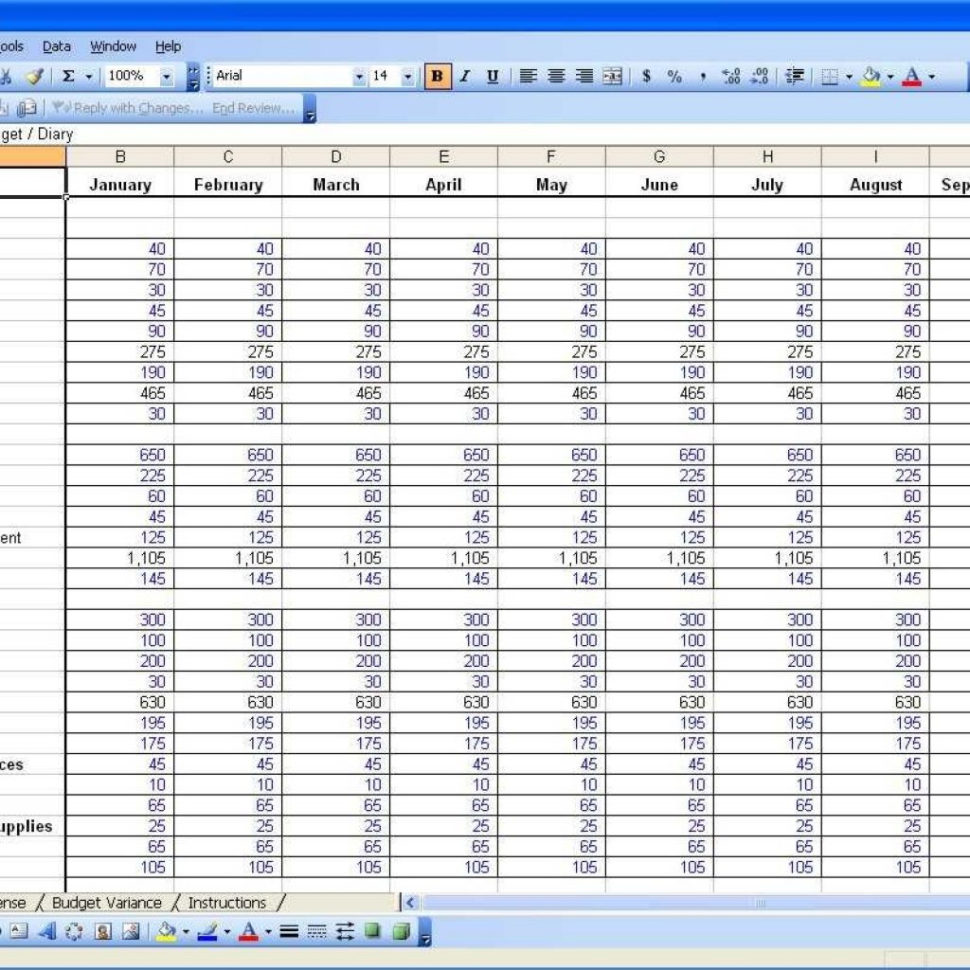 Bank Of America Budget Spreadsheet For Bank Of America Budget Sheet Financial Budget Spreadsheet Template