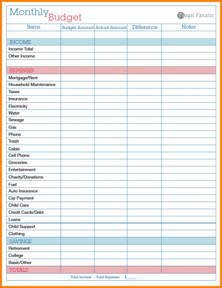 Bank Of America Budget Spreadsheet — db-excel.com