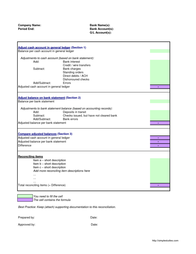 Bank Reconciliation Excel Spreadsheet Inside Bank Reconciliation Formula Statement Excel Pdf Spreadsheet Template