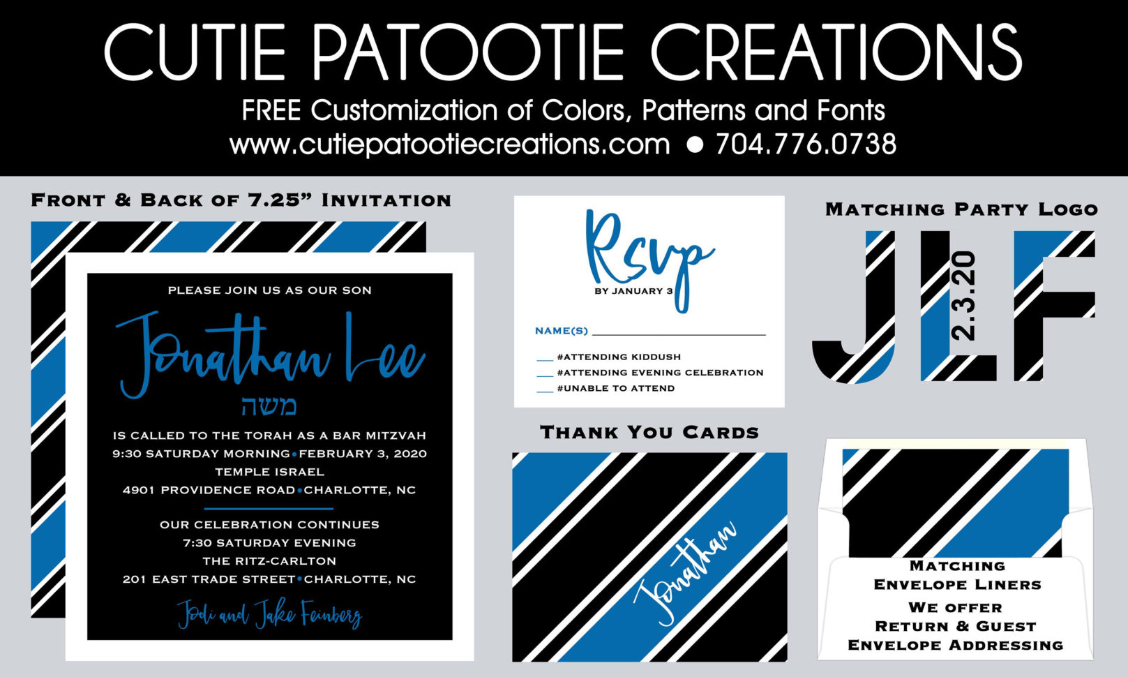 Bar Mitzvah Planning Spreadsheet In Bar Mitzvah Invitations Rsvp Card Thank You Notes Save  Etsy