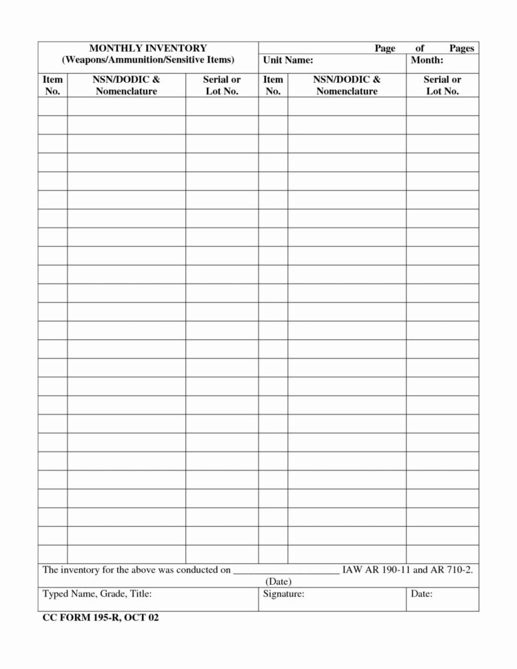 Baseball Card Inventory Spreadsheet —