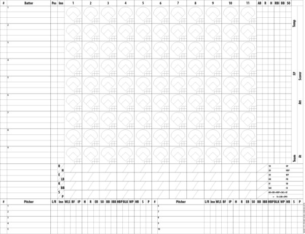 Baseball Team Statistics Spreadsheet inside Baseball Scorekeeping ...