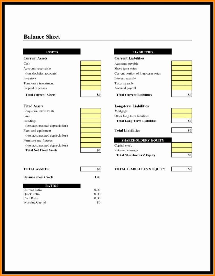 Basic Business Accounting Spreadsheet Regarding Simple Business Accounting Spreadsheet Awesome Sample Balance Sheet