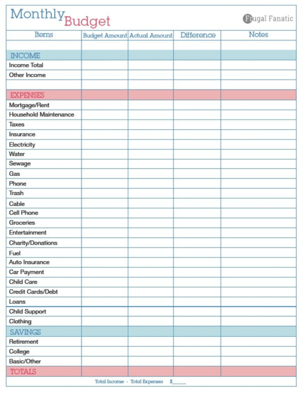 Basic Expenses Spreadsheet — db-excel.com