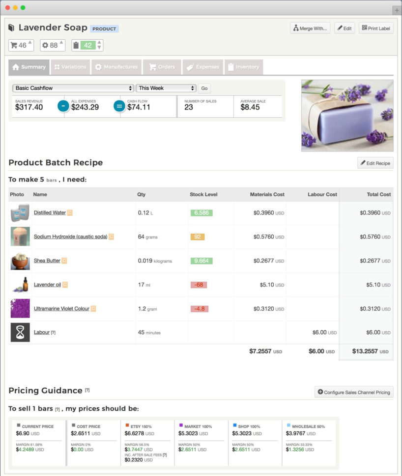 Bead Inventory Spreadsheet Pertaining To Etsy Inventory Spreadsheet  Craftybase