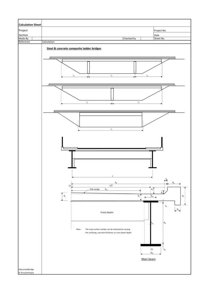 Beam Splice Design Spreadsheet Pertaining To Steel And Concrete Composite Bridges  Ladder Deck  Asrosoft Store