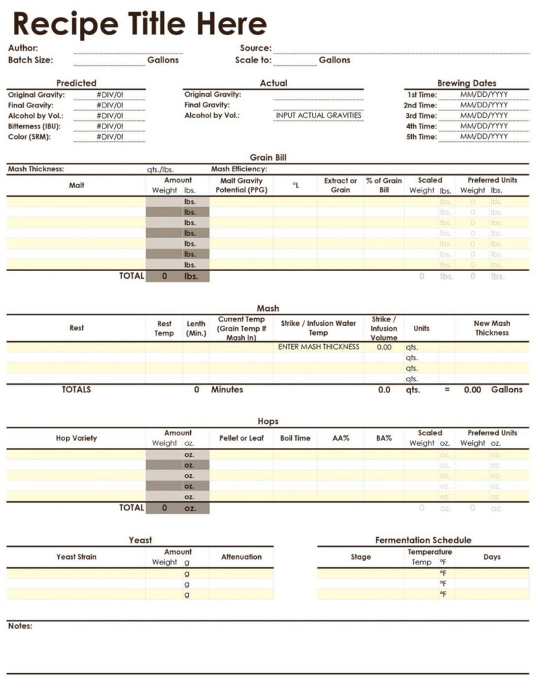 Beer Brewing Excel Spreadsheet Spreadsheet Downloa beer brewing excel ...