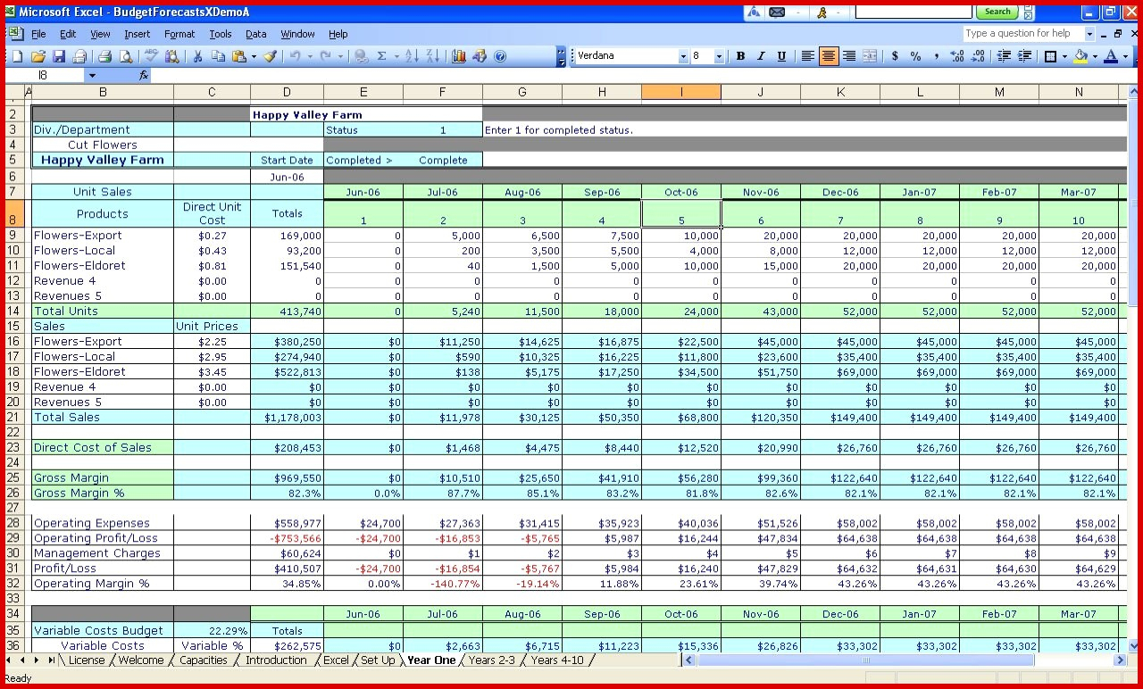 microsoft excel spreadsheets