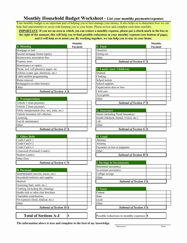 Best Home Budget Spreadsheet With Home Budget Worksheet Template Best Bud List For Bills Workbook