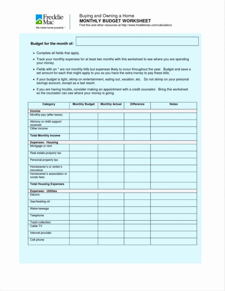 Bi Weekly Budget Spreadsheet In Complete Budget Worksheet Paycheck To Spreadsheet Elegant Free Bi
