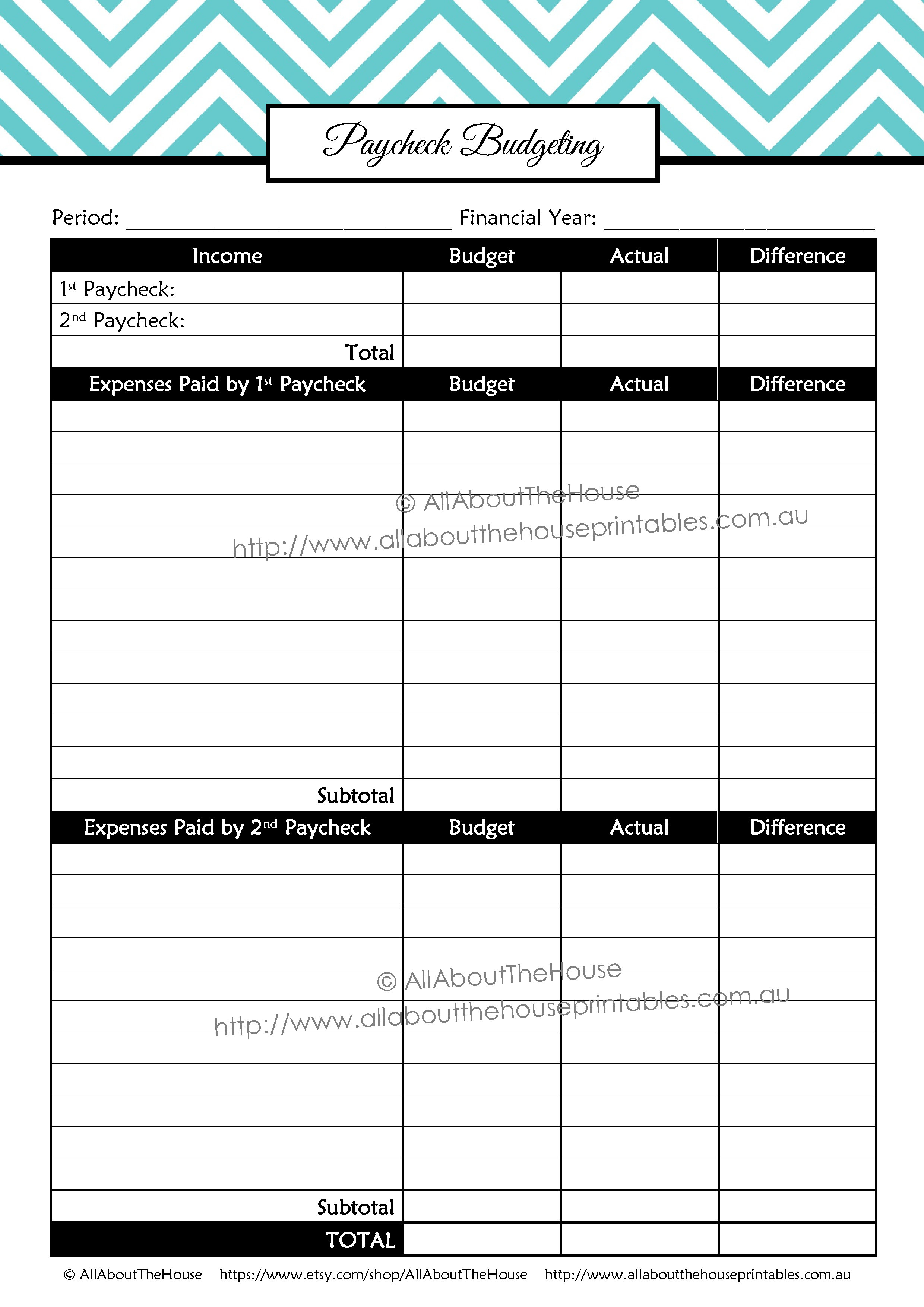 Bi Weekly Expenses Spreadsheet In Bi Weekly Budget Printable Canre Klonec Co Pdf Template  Parttime Jobs