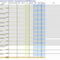 Bid Spreadsheet Intended For Construction Bid Tracking Spreadsheet Unique Free Construction
