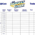 Biggest Loser Spreadsheet with Spreadsheet Biggest Loser Weight Loss Chart 8502 Excel Selo L Ink Co