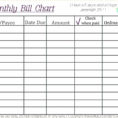 Bill Organizer Spreadsheet within Free Bill Paying Organizer Template Spreadsheet Monthly Printable