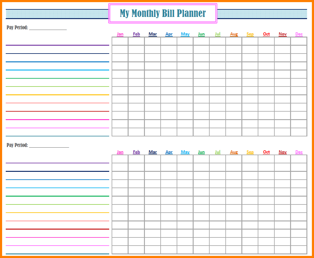 Bill Pay Spreadsheet App In Bill Payment Spreadsheet Printable Free Monthly Pay Downloademplate