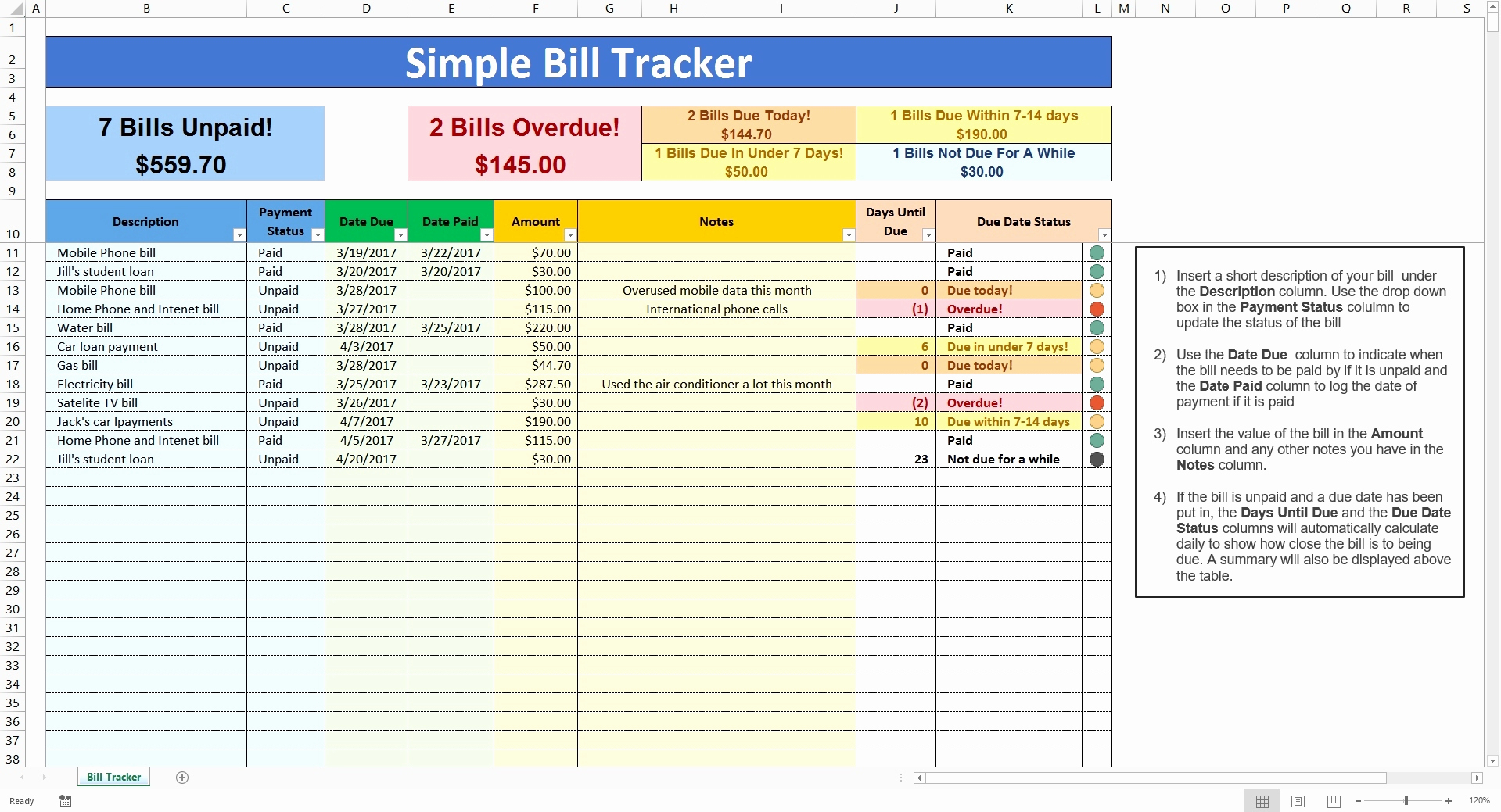 Bill Pay Spreadsheet Excel Throughout Bill Pay Spreadsheet Excel  Aljererlotgd
