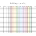 Bill Pay Spreadsheet For Debt Reductiont With Bill Pay Checklist Editable Pdf Of Paying