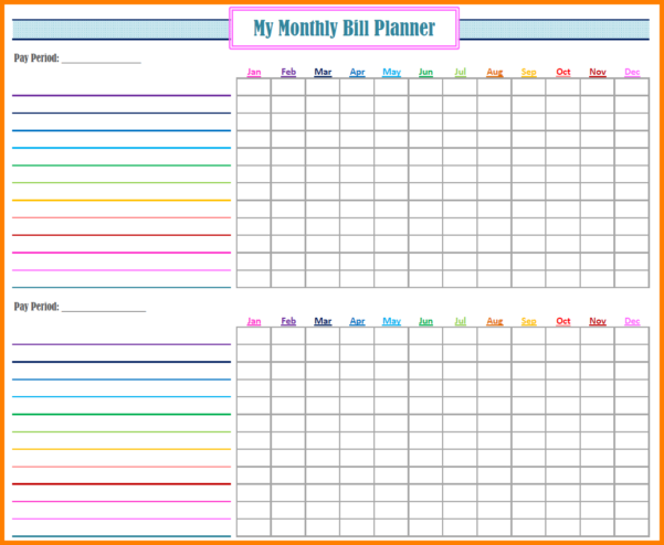 Bill Pay Spreadsheet — db-excel.com