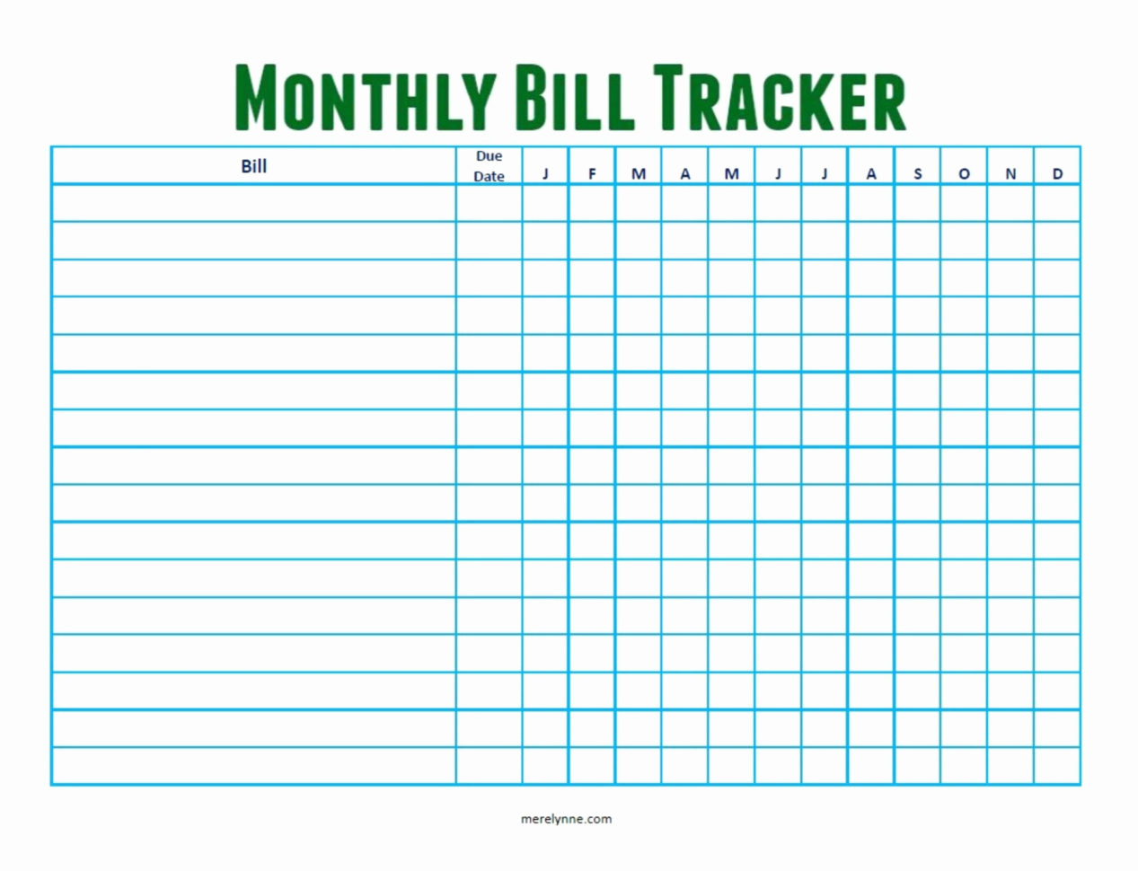 Bill Tracker Spreadsheet Pertaining To Bill Tracker Spreadsheet Printable Payment Weekly Monthly
