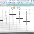 Bingo Spreadsheet inside How To Make A Bingo Game In Microsoft Office Excel 2007: 9 Steps
