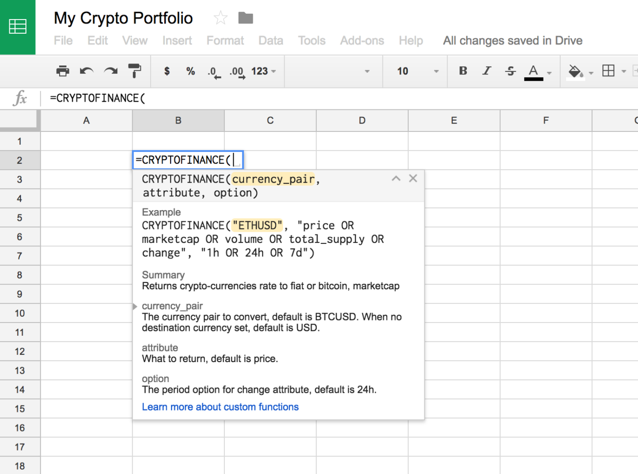 Bitcoin Trading Spreadsheet Within Import All Live Cryptocurrency Data Into A Spreadsheet In 5 Minutes