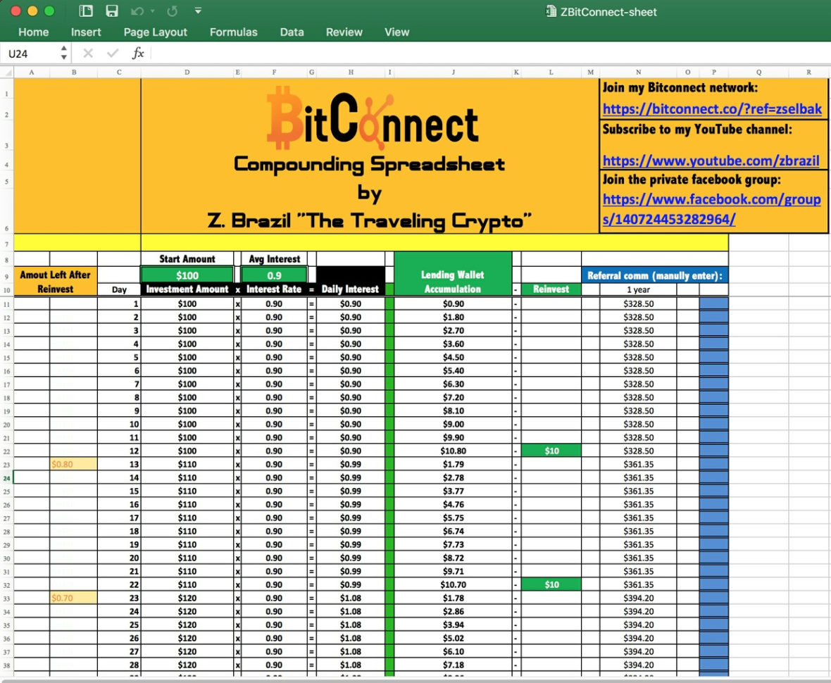 Bitconnect Reinvest Spreadsheet In 2018 Bitconnect Compound Spreadsheet Thetravelingcrypto Sellfy Bitconnect Reinvest Spreadsheet In 2018 Bitconnect Compound Spreadsheet Thetravelingcrypto Sellfy