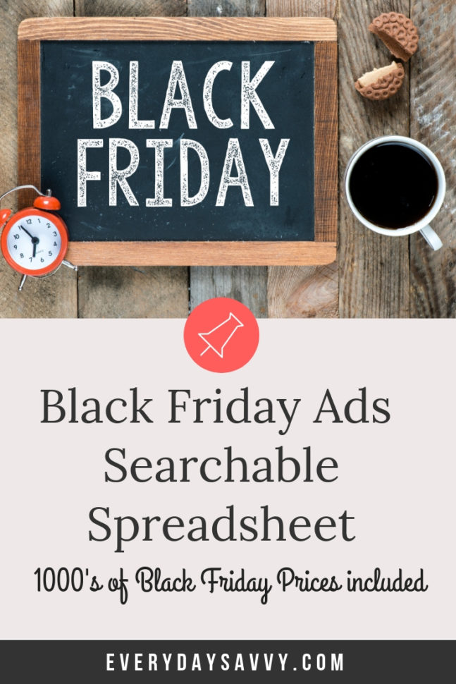 Black Friday Spreadsheet Pertaining To The Best Black Friday Deals  Black Friday Ad Spreadsheet Tool