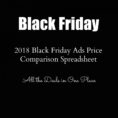 Black Friday Spreadsheet With Find The Black Friday 2018 Best Deals