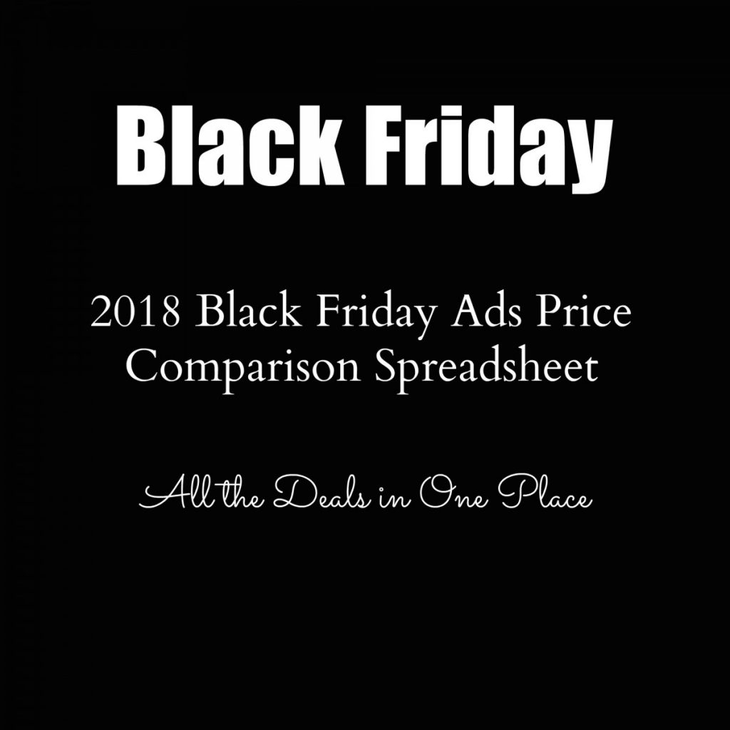 Black Friday Spreadsheet with Find The Black Friday 2018 Best Deals