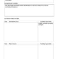 Blank Spreadsheet For Teachers With 44 Free Lesson Plan Templates [Common Core, Preschool, Weekly]